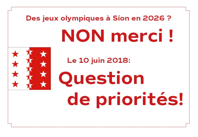 Nouvelles prises de positions contre Sion 2026
